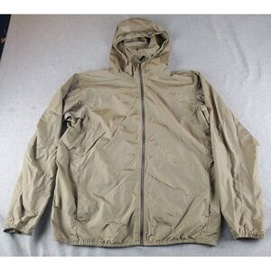 Huckberry Proof Moonweight Packable Jacket Mens Large Brown Lightweight Full Zip